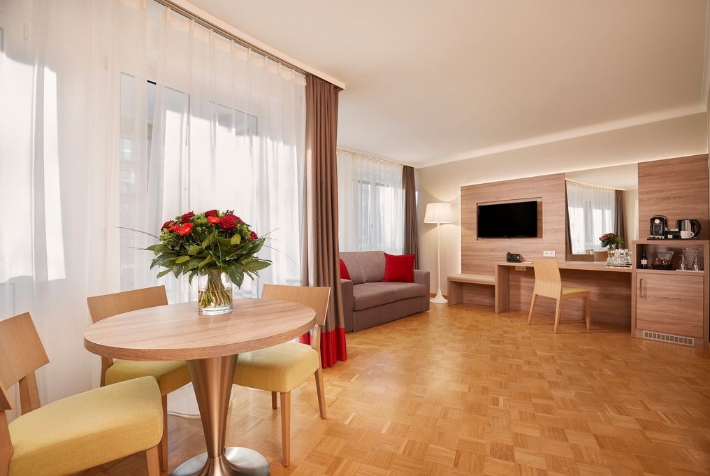 Guest room at the Hyperion Hotel Berlin in Berlin, Other than US/Canada